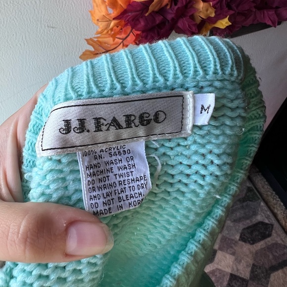 Vintage Teddy Bear Sweater Bear Heart J. J. Fargo Crew Neck 90's. - Picture 2 of 15